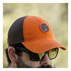 Adult Magpul Icon Patch Garment Washed Trucker Snapback Hat Orange/khaki -Cheap Magpul Store unnamed file 150