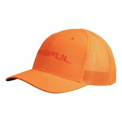 Adult Magpul Wordmark Blaze Orange Trucker Snapback Hat -Cheap Magpul Store unnamed file 183